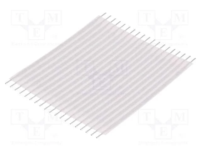 Conector: Jumper Flex&iacute;vel, Raster Fita: 2,54mm, L: 50,8mm, Retos