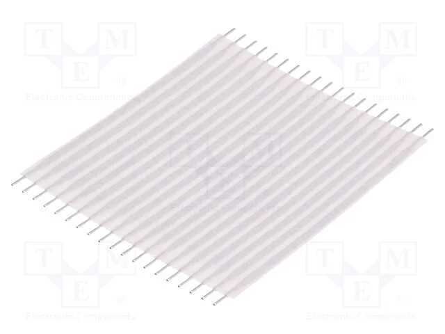Conector: Jumper Flex&iacute;vel, Raster Fita: 2,54mm, L: 50,8mm, Retos