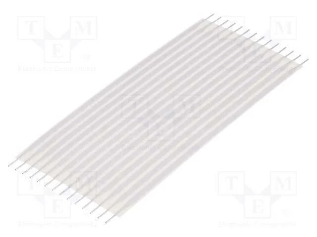 Conector: Jumper Flex&iacute;vel, Raster Fita: 2,54mm, L: 76,2mm, Retos