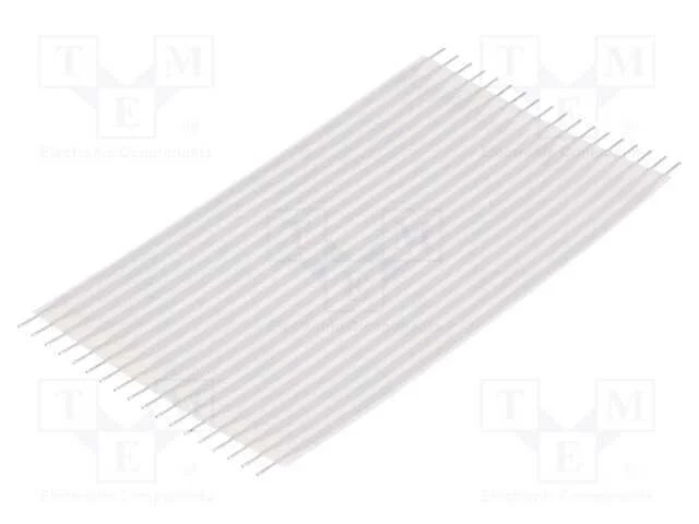Conector: Jumper Flex&iacute;vel, Raster Fita: 2,54mm, L: 76,2mm, Retos