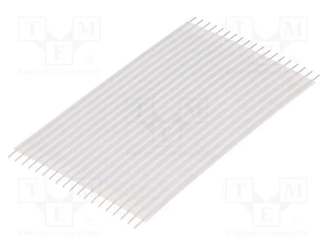 Conector: Jumper Flex&iacute;vel, Raster Fita: 2,54mm, L: 76,2mm, Retos