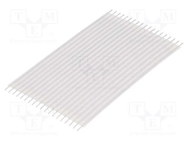 Conector: Jumper Flex&iacute;vel, Raster Fita: 2,54mm, L: 76,2mm, Retos