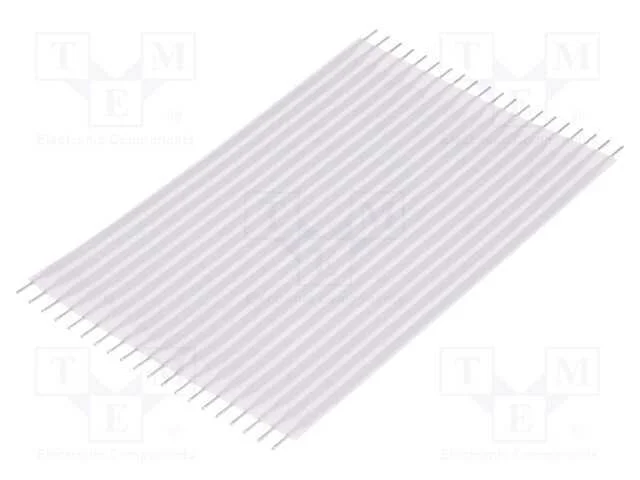 Conector: Jumper Flex&iacute;vel, Raster Fita: 2,54mm, L: 76,2mm, Retos