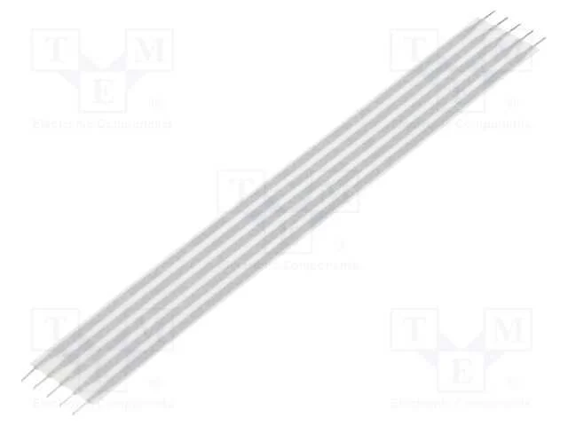 Conector: Jumper Flex&iacute;vel, Raster Fita: 2,54mm, L: 101,6mm, Retos