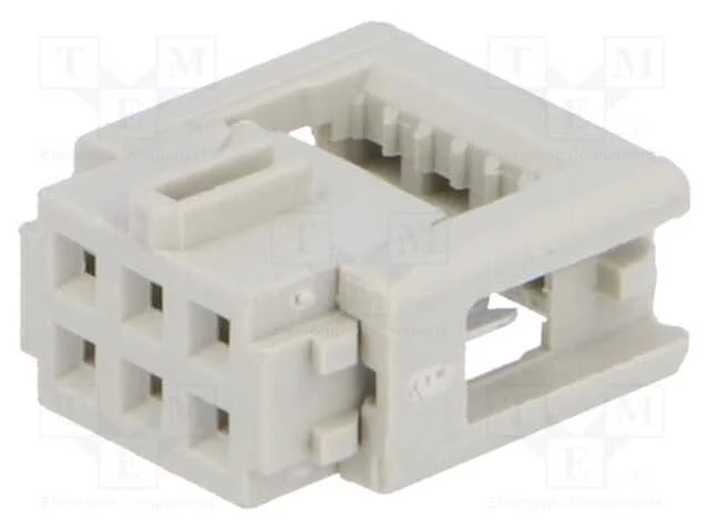 Ficha, Idc, F&ecirc;mea, Pin: 6, para Fita, 1,27mm, R. Contatos: 2,54mm