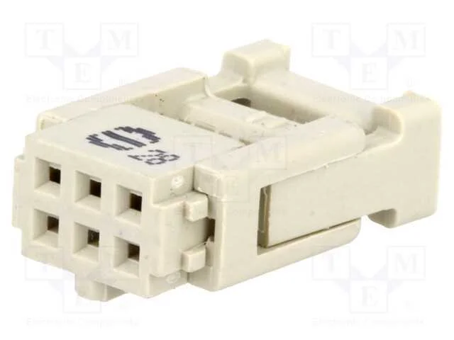 Ficha, Idc, F&ecirc;mea, Pin: 6, para Fita, 1,27mm, R. Contatos: 2,54mm