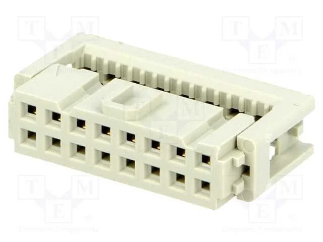 Ficha, Idc, F&ecirc;mea, Pin: 16, para Fita, 1,27mm, R. Contatos: 2,54mm