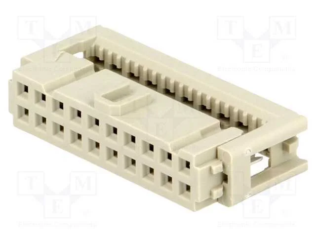 Ficha, Idc, F&ecirc;mea, Pin: 20, para Fita, 1,27mm, R. Contatos: 2,54mm