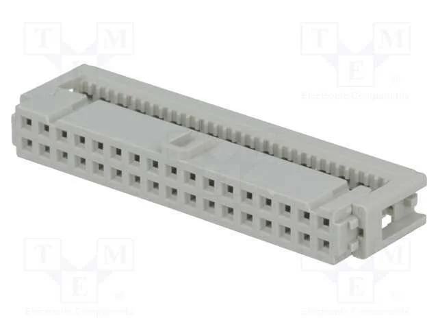Ficha, Idc, F&ecirc;mea, Pin: 34, para Fita, 1,27mm, R. Contatos: 2,54mm