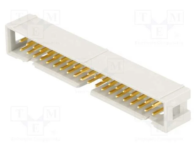 Tomada, IDC, macho, PIN: 40, simples, THT, 1,27mm.