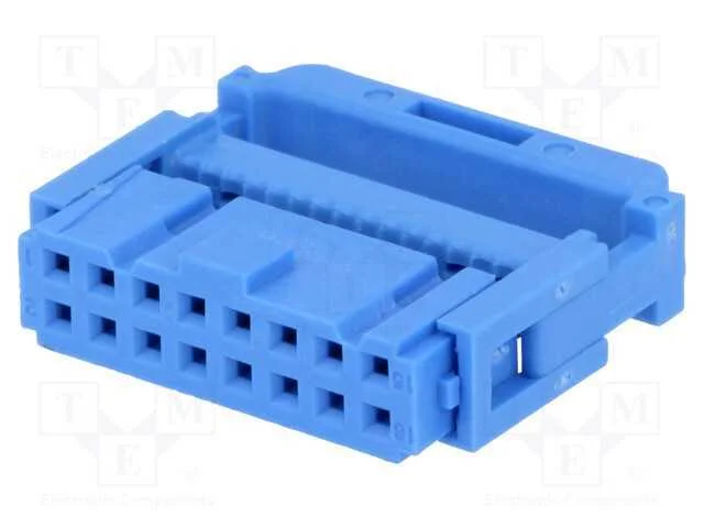 Ficha, IDC, f&ecirc;mea, PIN: 16, IDC, para fita, 1,27m.