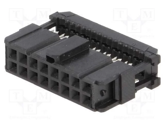 Ficha, IDC, f&ecirc;mea, PIN: 16, IDC, para fita, 1,27m.