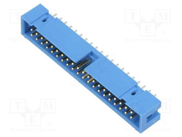 Tomada, Idc, Macho, Pin: 40, Angulares 90, Trancado, Tht, Dourado