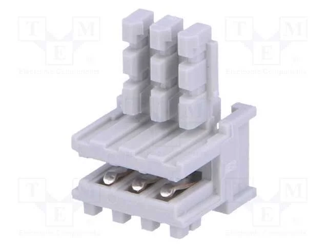 Ficha, Laterais, Pin: 3, Idc, com Cabo, 2,5mm, 0,22mm2, Sistema: 1x3