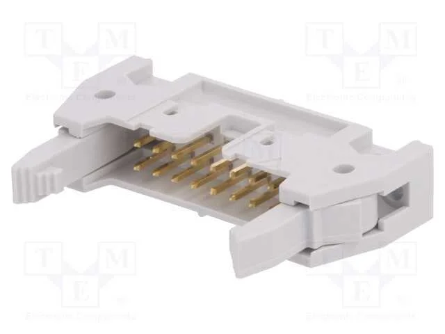 Tomada, Idc, Macho, Pin: 16, Simples, com Ejetor, Tht, 2,54mm, Fci