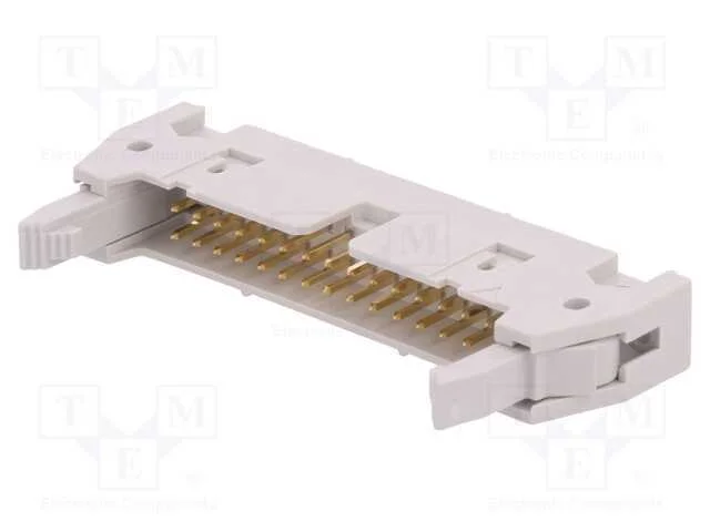 Tomada, Idc, Macho, Pin: 30, Simples, com Ejetor, Tht, 2,54mm, Fci