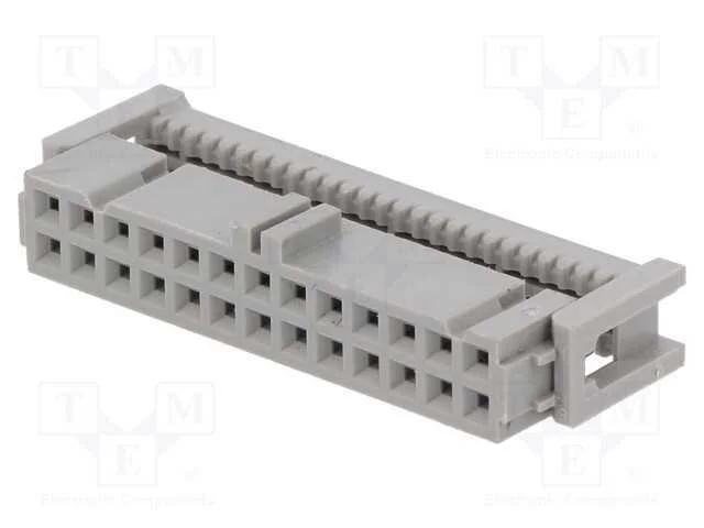 Ficha, Idc, F&ecirc;mea, Pin: 26, Idc, para Fita, 1,27mm, Dourado, 4,25a
