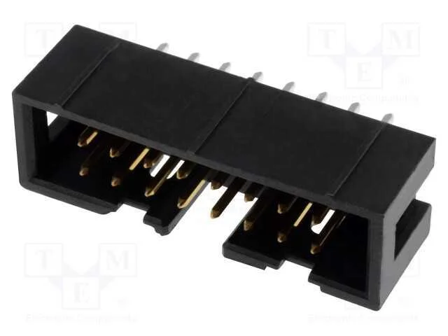 Tomada, Idc, Macho, Pin: 16, Simples, Tht, 2,54mm, Sistema: 2x8