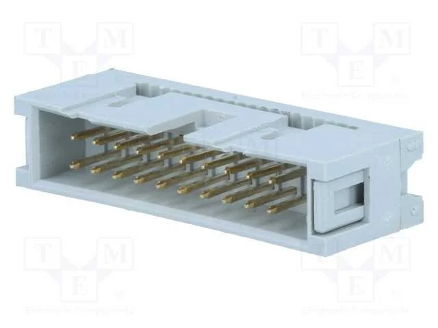 Ficha, Idc, Macho, Pin: 20, Idc, para Fita, 1,27mm, Dourado