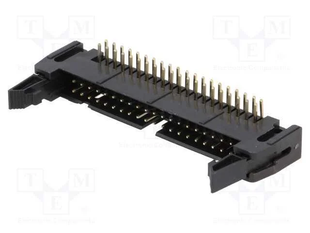 Tomada, Idc, Macho, Pin: 40, Angulares 90, Tht, Dourado, 2,54mm