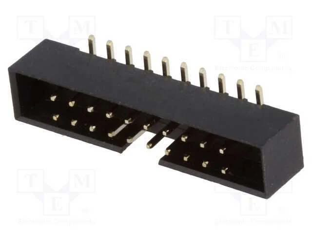 Tomada, Idc, Macho, Pin: 20, Verticais, Smt, Gold Flash, 2mm