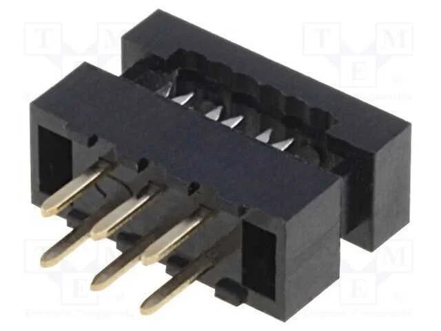IDC de transi&ccedil;&atilde;o, PIN: 6, THT, para fita, 1mm, R..
