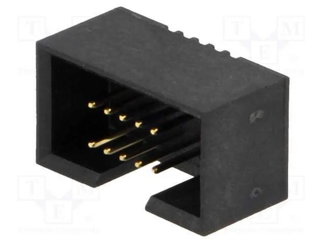 Tomada, Idc, Macho, Pin: 10, Simples, Tht, Gold Flash