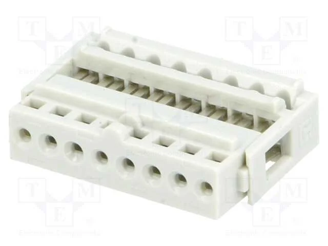 Ficha, Idc, F&ecirc;mea, Pin: 8, Idc, Tht, 2,54mm, Estanhado, Sistema: 1x8