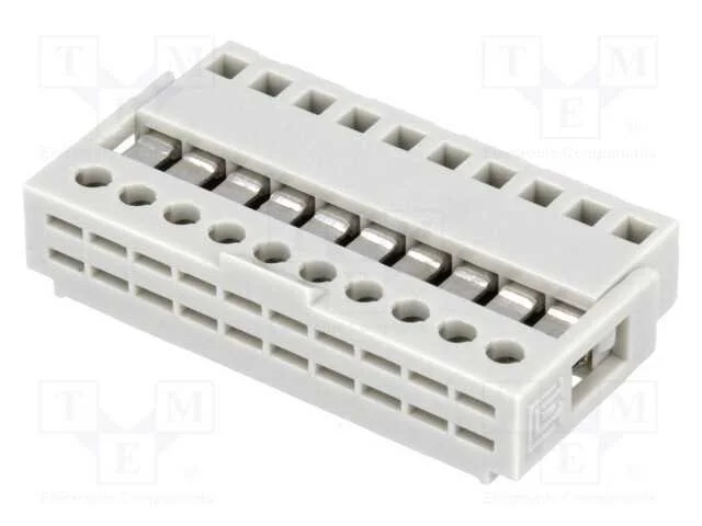Ficha, IDC, f&ecirc;mea, PIN: 10, IDC, THT, 2,54mm, est.