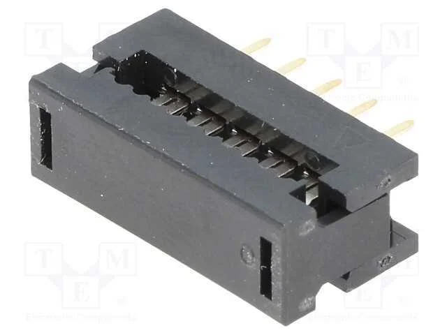 Idc de Transi&ccedil;&atilde;o, Pin: 10, Idc,Tht, para Fita, 1,27mm, 1a, Preta