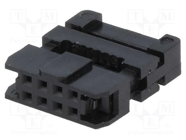 Ficha, Idc, F&ecirc;mea, Pin: 8, com Aperto de Cabo, Idc, para Fita, 1mm