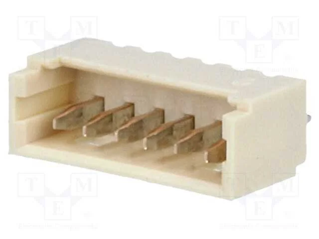 Tomada, Fio-Placa, Macho, Picoblade, 1,25mm, Pin: 6, Tht, 1a, 125v