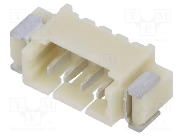 Tomada, fio-placa, macho, 1,25mm, PIN: 4, SMT, 12.