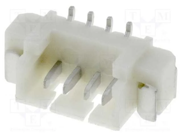 Tomada, fio-placa, macho, 1,25mm, PIN: 4, SMT, 12.