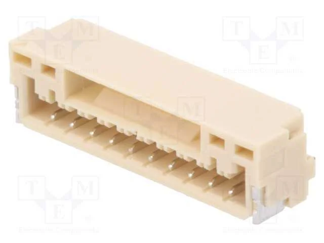 Tomada, fio-placa, macho, GH, 1,25mm, PIN: 10, SM.
