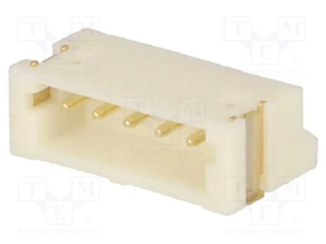Tomada, fio-placa, macho, 1,5mm, PIN: 5, SMT, 100.