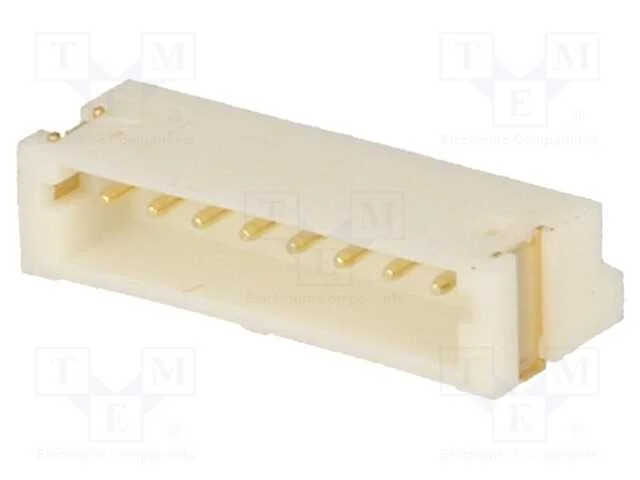 Tomada, fio-placa, macho, 1,5mm, PIN: 8, SMT, 100.