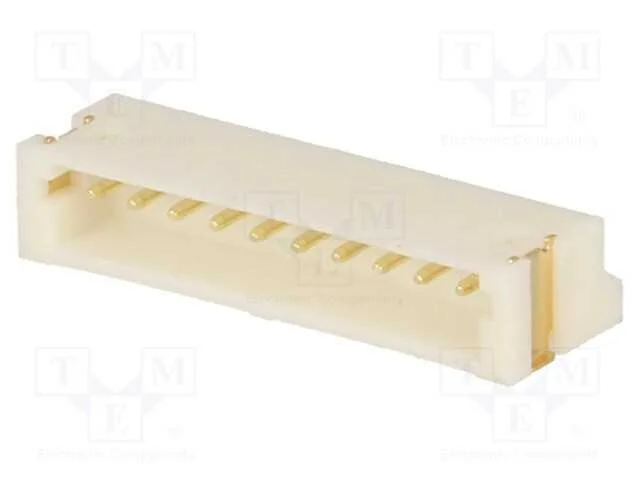 Tomada, fio-placa, macho, 1,5mm, PIN: 10, SMT, 10.