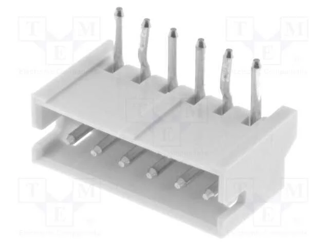 Tomada, Fio-Placa, Macho, Zh, 1,5mm, Pin: 6, Tht, 50v, 1a, -25&divide;85c
