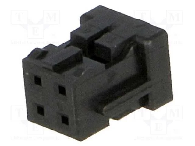 Ficha, Fio-Fio/Placa, F&ecirc;mea, Df11, 2mm, Pin: 4, Sem Contactos