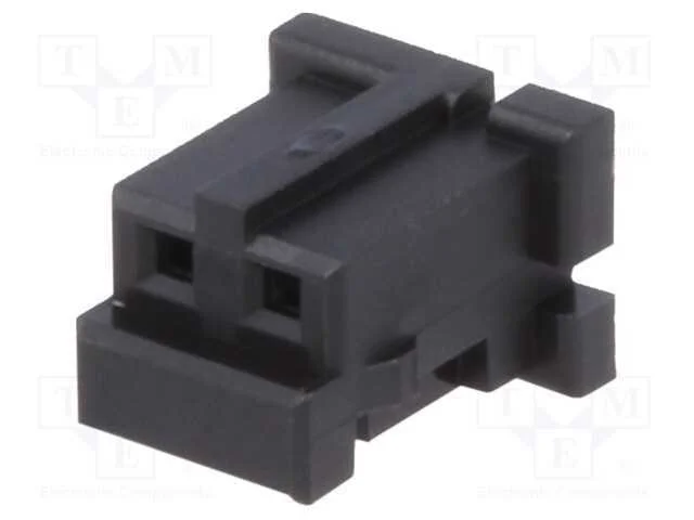Ficha, Fio-Fio/Placa, F&ecirc;mea, Df3, 2mm, Pin: 2, Sem Contactos