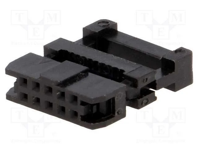 Ficha, Idc, F&ecirc;mea, Pin: 10, com Aperto de Cabo, Idc, para Fita, 1mm