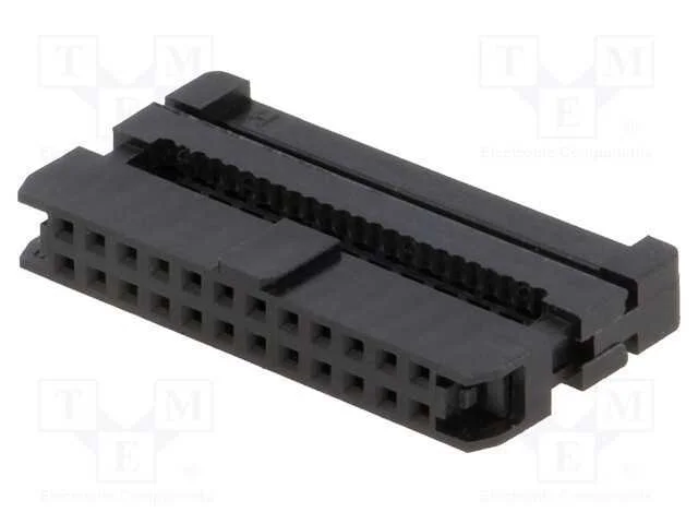 Ficha, Idc, F&ecirc;mea, Pin: 24, com Aperto de Cabo, Idc, para Fita, 1mm