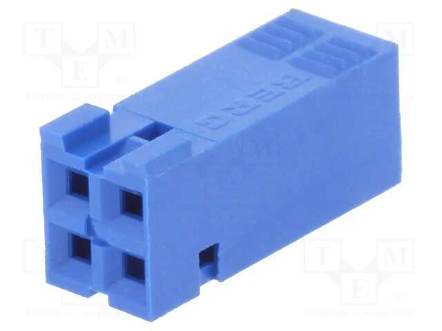 Ficha, fio-placa, f&ecirc;mea, Dubox, 2,54mm, PIN: 4, s.