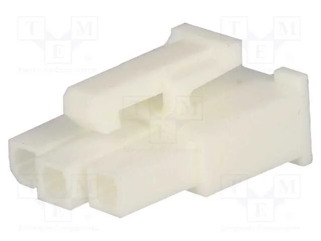 Ficha, Fio-Fio/Placa, F&ecirc;mea, Mini-Fit Jr, 4,2mm, Pin: 3, com Cabo