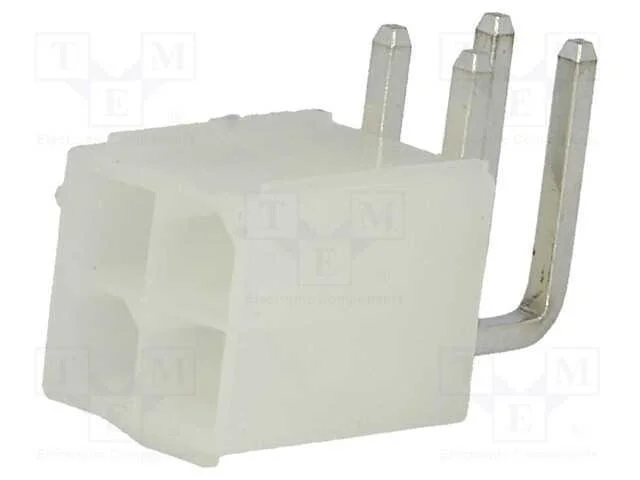 Tomada, Fio-Placa, Macho, N42g, 4,2mm, Pin: 4, Tht, 600v, 9a