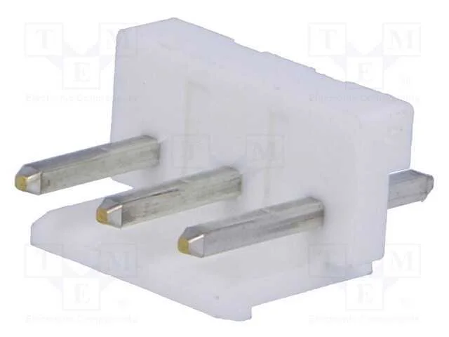 Tomada, fio-placa, macho, 5mm, PIN: 3, branca