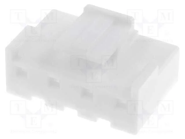 Ficha, fio-placa, f&ecirc;mea, 5mm, PIN: 4, branca, Ver.