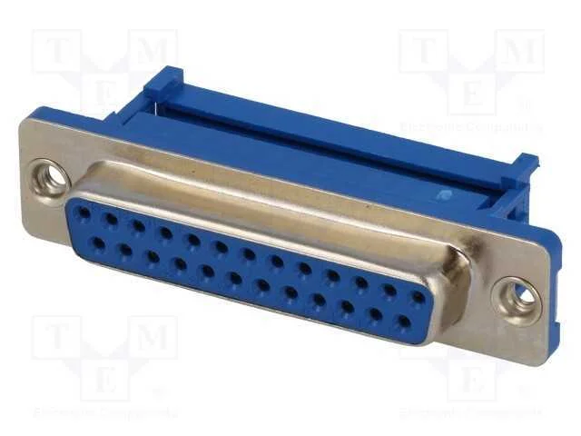D-Sub, PIN: 25, ficha, f&ecirc;mea, para fita, IDC, UNC.