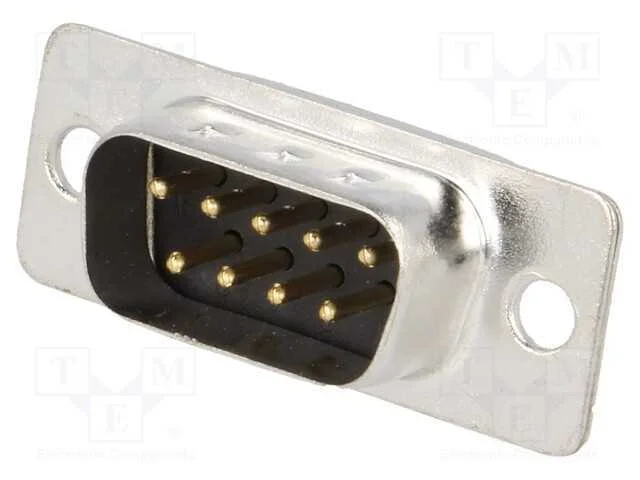 D-Sub, Pin: 9, Ficha, Macho, com Cabo, Solda, 5a, 250v, 20mo